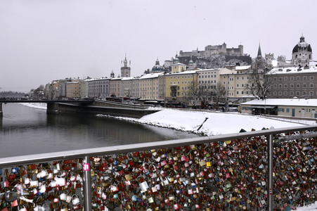 Liebesschlösser in Salzburg