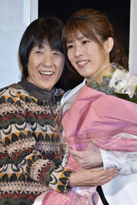 Pressekonferenz mit Saori Yoshida in Tokio