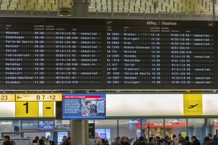 Verdi Warnstreik des Sicherheitspersonals am Flughafen Hannover