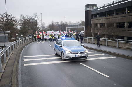 Verdi Warnstreik des Sicherheitspersonals am Flughafen Hannover