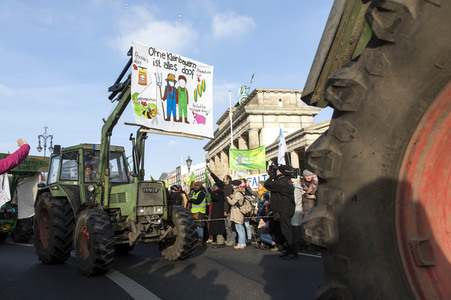 Demonstration 'Wir haben es satt!' in Berlin