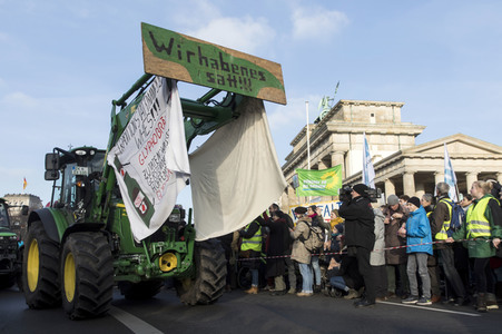 Demonstration 'Wir haben es satt!' in Berlin
