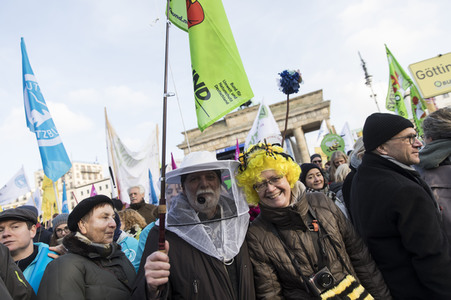 Demonstration 'Wir haben es satt!' in Berlin