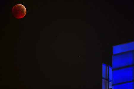 Mondfinsternis über Hannover