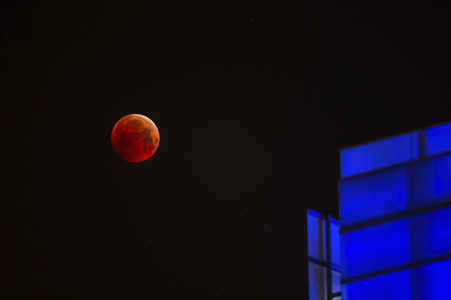 Mondfinsternis über Hannover