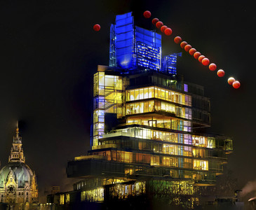 Mondfinsternis über Hannover