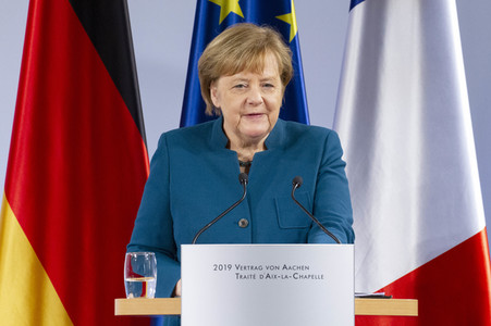 Erneuerung des deutsch-französischen Freundschaftsvertrages in Aachen