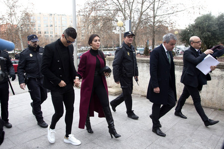 Cristiano Ronaldo am Landgericht in Madrid