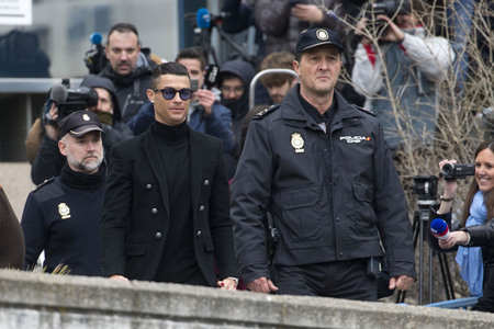 Cristiano Ronaldo am Landgericht in Madrid