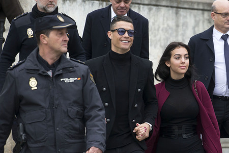 Cristiano Ronaldo am Landgericht in Madrid