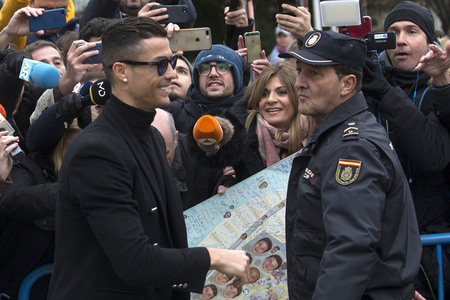 Cristiano Ronaldo am Landgericht in Madrid