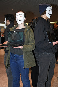 Anonymous for the Voiceless - Aktion in München