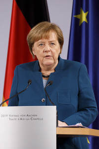Erneuerung des deutsch-französischen Freundschaftsvertrages in Aachen