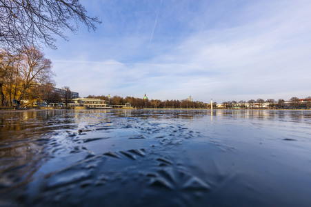 Eis auf dem Maschsee in Hannover