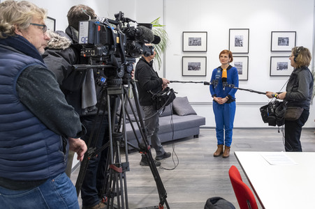 Pressestatement von Katja Kipping in Berlin