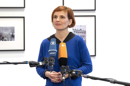 Pressestatement von Katja Kipping in Berlin