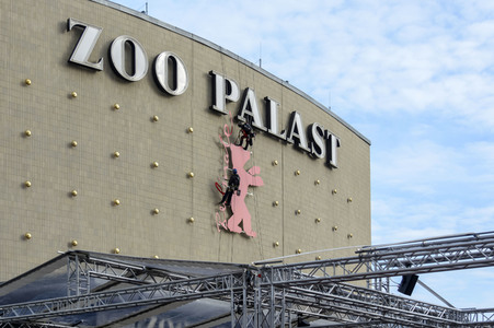 Berlinale Logo an Zoo Palast in Berlin