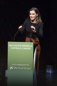 Letizia von Spanien spricht beim Forum gegen Krebs in Madrid
