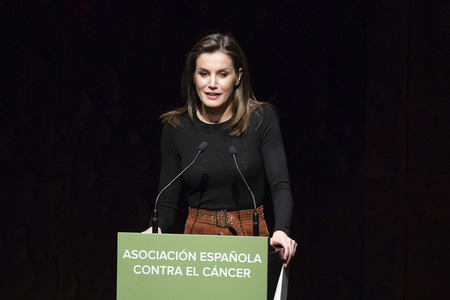 Letizia von Spanien spricht beim Forum gegen Krebs in Madrid