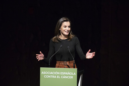 Letizia von Spanien spricht beim Forum gegen Krebs in Madrid