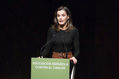 Letizia von Spanien spricht beim Forum gegen Krebs in Madrid
