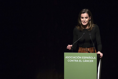 Letizia von Spanien spricht beim Forum gegen Krebs in Madrid
