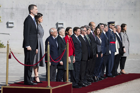 Abflug der spanischen Royals in Madrid