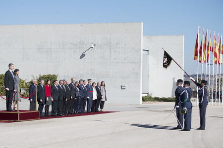 Abflug der spanischen Royals in Madrid