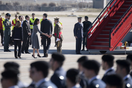 Abflug der spanischen Royals in Madrid