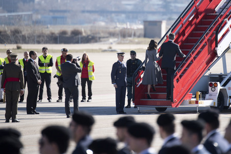 Abflug der spanischen Royals in Madrid