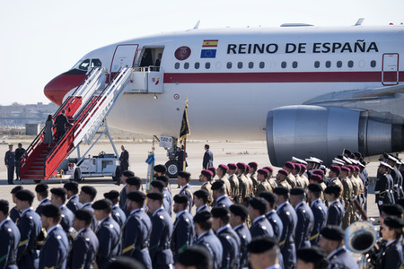 Abflug der spanischen Royals in Madrid