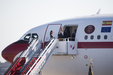 Abflug der spanischen Royals in Madrid