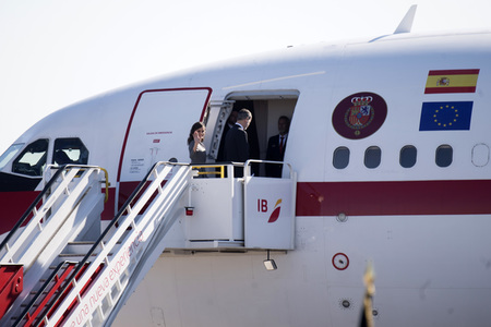Abflug der spanischen Royals in Madrid