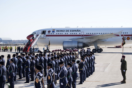 Abflug der spanischen Royals in Madrid
