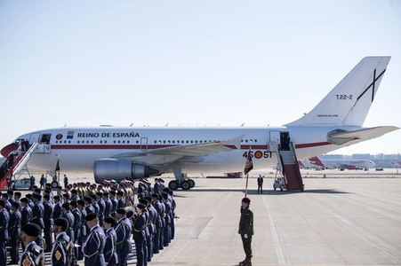 Abflug der spanischen Royals in Madrid