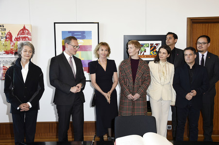Eintrag der Berlinale Jury in das Gästebuch von Berlin, Berlinale 2019