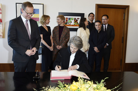 Eintrag der Berlinale Jury in das Gästebuch von Berlin, Berlinale 2019