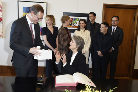 Eintrag der Berlinale Jury in das Gästebuch von Berlin, Berlinale 2019