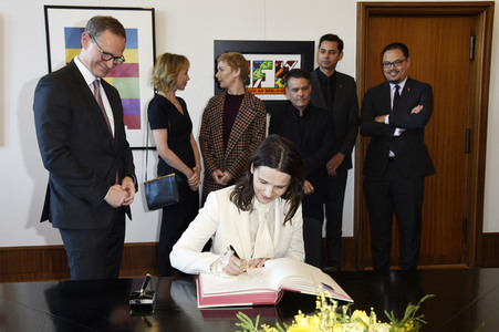 Eintrag der Berlinale Jury in das Gästebuch von Berlin, Berlinale 2019