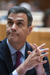 Pedro Sanchez bei Senatssitzung in Madrid