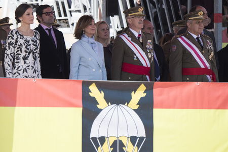 Flaggenzeremonie mit Königin Letizia in Paracuellos de Jarama