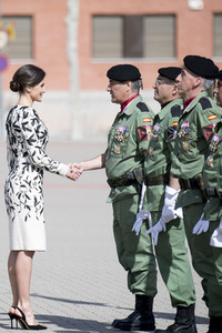 Flaggenzeremonie mit Königin Letizia in Paracuellos de Jarama