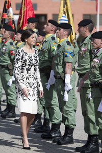 Flaggenzeremonie mit Königin Letizia in Paracuellos de Jarama