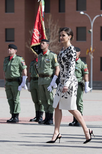 Flaggenzeremonie mit Königin Letizia in Paracuellos de Jarama