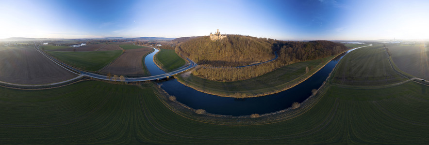 Luftaufnahme der Marienburg bei Nordstemmen