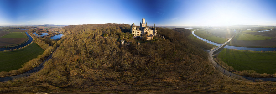 Luftaufnahme der Marienburg bei Nordstemmen
