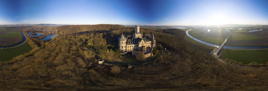 Luftaufnahme der Marienburg bei Nordstemmen