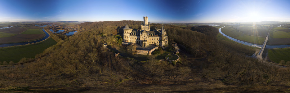 Luftaufnahme der Marienburg bei Nordstemmen