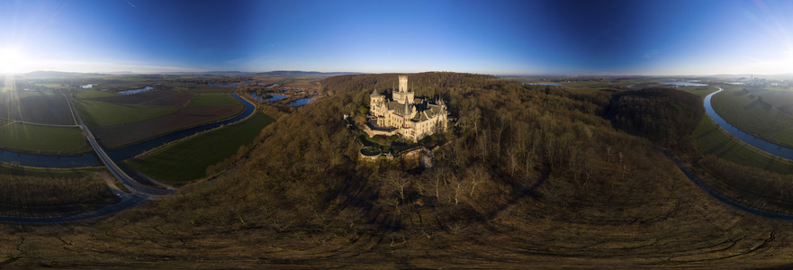 Luftaufnahme der Marienburg bei Nordstemmen
