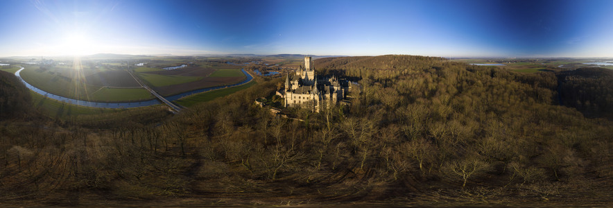 Luftaufnahme der Marienburg bei Nordstemmen